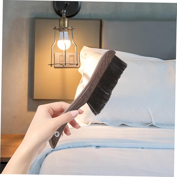 ABOOFAN 2Pcs Wooden Broom Brush Soft Bristle for Outdoor Furniture Household for Keyboards Instruments and Tight Spaces
