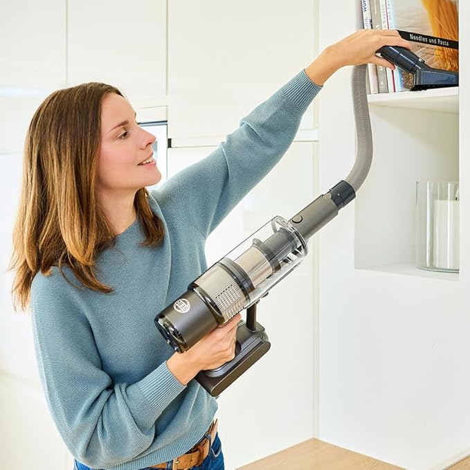 Sebo Balance A1 Cordless Lightweight Vacuum Cleaner with LED Display Advanced Filtration Electric Brush - Grey
