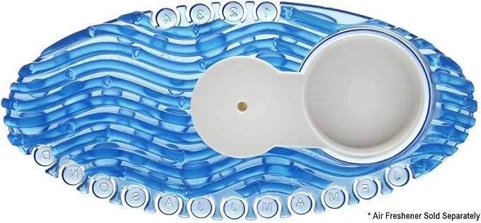 Soro Essentials- Set of 2 Plastic Curve Air Freshener Holder White Color- Deodorizer Curve Air Freshener Toilet Freshener Trash Freshener Discreet for Home Bathroom