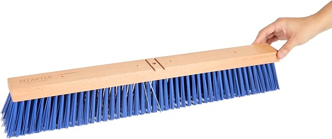 Restaurantware-BROOM HEAD ONLY: Clean Tek Professional 24-Inch Broom Head 1 Heavy-Duty Push Cleaning Tool - Handle And Brace Sold Separately Heavy Plastic Bristles Wooden Commercial Use