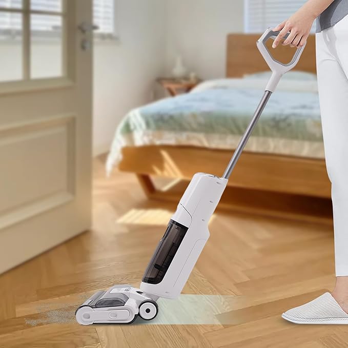 YIYIBYUS Smart Wet Dry VacuumSmart Wet Dry Vacuum Floor CleanerCordless Vacuum and Mop One-Step Cleaning