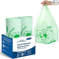 100% Compostable Trash Bags 3 Gallon Compost Bags Small Kitchen Trash Bags with Handle 200 Count Sturdy Biodegradable Garbage Bags Food Scrap Waste Bags ASTM D6400 US BPI Certified
