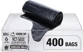 Aluf Plastics RCT-56XX Star Sealed Coreless Rolls with E-Z Tie Flap Closure 56 gal Polyethylene 43 x 46 Black (Pack of 400)