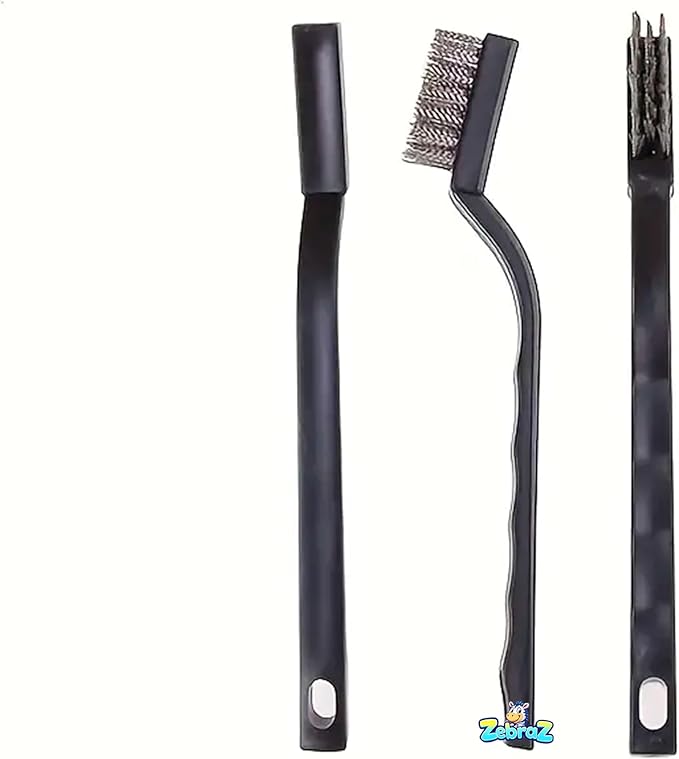 Heavy-Duty Oven Grill &amp Fryer Cleaner Kit – 3 Bottles (32 fl oz Each) + Trigger Sprayer + 2 Steel Sponges + 2 Wire Brushes + 1 Big Wire Brush – Commercial Grade Grease Remover