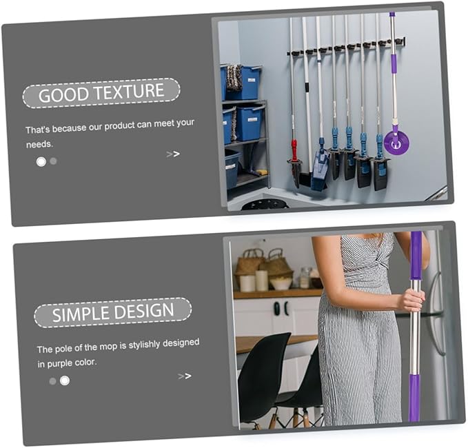 Telescopic Mop with Detachable Handle Design for Household Cleaning Various Surfaces to Efficient Water Absorption