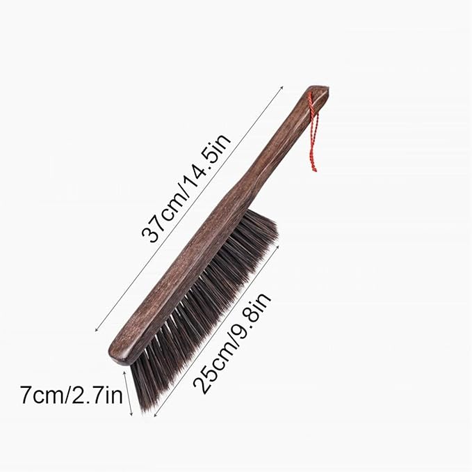 Duster Soft Cleaning Brush Cleaning Tools Creque Counter Duster with Wooden Handle Broom Hand Broom Soft Dusting Brush Natural Cleaning Tools