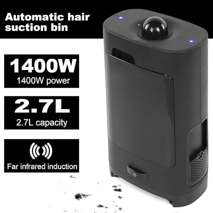 Professional Cordless Vacuum Cleaners Salon Vacuum Cleaner with Broken Hair Electric Hair Salon Dustbin for Kitchen Shops and Hotels