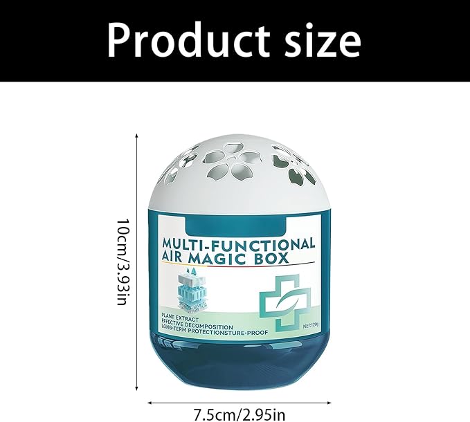 Air Purification Odor Removal Box Multi-functional Natural Collector with Plant-Based Ingredients Safe Indoor Freshener for Home Living Space Easy-to-Use Essence Dispenser Daily Environment Care