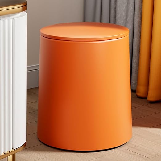 VALICLUD Double Compartment Trash Can with Press Lid Medium Size Thickened Plastic Garbage Bin for Kitchen and Bathroom Use Covered Wastebasket for Home and Bedroom Organization