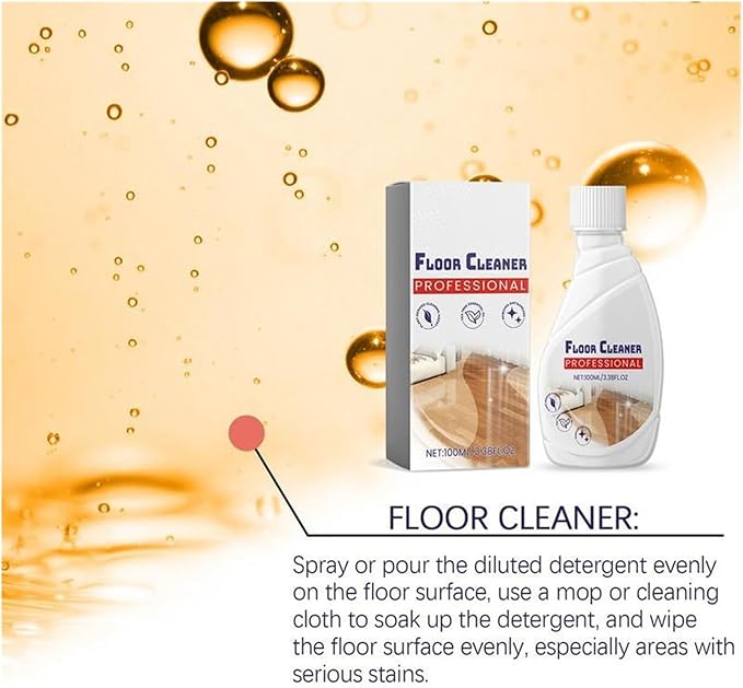 Cleaning Agent Floor Polishing Liquid 100ml All Purpose Cleaner Hardwood Floor Household Floor Cleaning Care For Mops SweepingMopping Machines(100ml 2pcs)