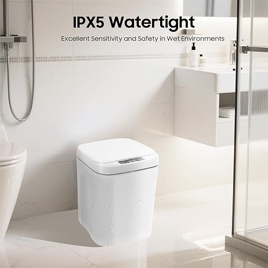 4Gal/16L Intelligent Sensor Trash Can Waste Bin Sensor Trash Can Automatic Wastebasket for Home Office Apartment Kitchen Hotel
