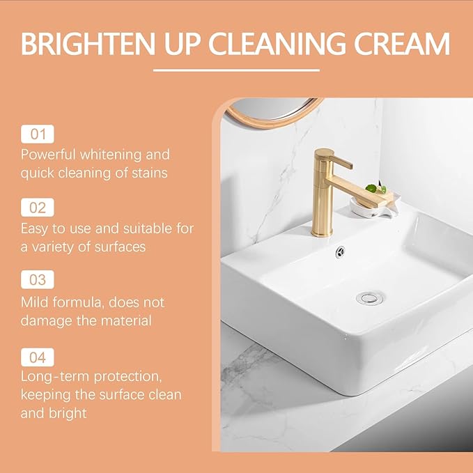 Multi-Purpose Cleaning Paste - Stain Remover For Kitchen Living Room Bathroom - Restores Shine &amp Smoothness(3PCS)