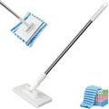 2026 New Snap Grip Mini Mop Automatic Cloth Changing Mini Mops 40inches Wet &amp Dry Click Mops for House Wall Window Bathroom Toilet Corners Door