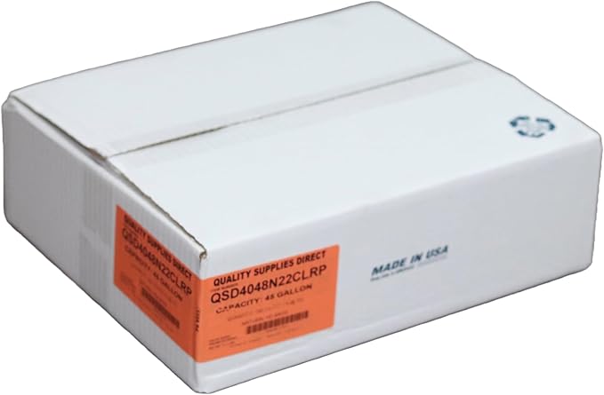 Trash Bags Clear 40-45 Gallon 40 x 48 - (150 Count) Super High Density Rolls 22 Microns (Heavy Duty Trash Liners) | Clear Multi-Use Garbage Bags | Bulk Package | Made in USA | $ Savings $