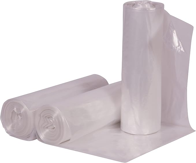 AccuFit 55 Gallon Can Liner by Heritage Bag Co. (100 Pack) 40x53 0.9mil Clear