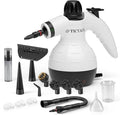 Steam Cleaner Handheld Steam Cleaner for Home 16-Piece Steam Cleaner Kit with Automatic Steam Switch Steamer for Kitchen Bathroom Living Room and Multi-Surface Deep Cleaning (White/Black)