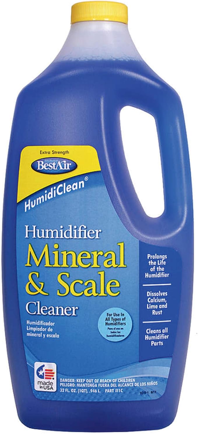 2 Pack of BESTAIR PRO 1C Humidifier Mineral &amp Scale Cleaner 32 oz