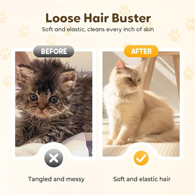 2025 New Pet Hair Removal Glove Upgrade Electrostatic Pet Grooming Gloves for Cats and Dogs Efficient Cat Gloves