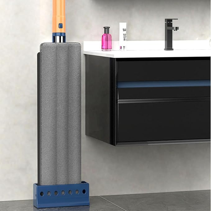 Large Flat Mop Set Rotation Floor Tool with 2/4/6 Microfibre Mop Pads Absorbent Storage Household Tool