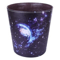 Leather Trash Can Decorative Waste Basket 10L Capacity Small Waste Paper Basket Waterproof Garbage Can for Bathroom Bedroom Office Kitchen and Living Room - Starry Sky