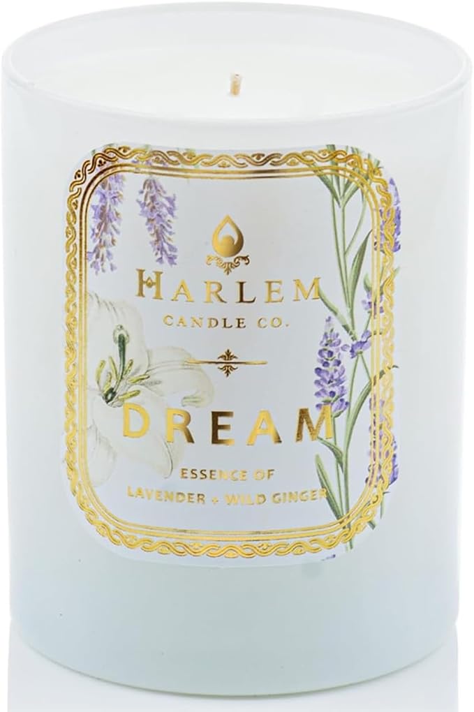 HARLEM CANDLE CO. - Dream - Luxury Scented Soy Candle 11 oz - 80-Hour Burn Time | Lavender Pimento Berry Bergamot Jasmine Wild Ginger Sandalwood | Scented Candles for Home