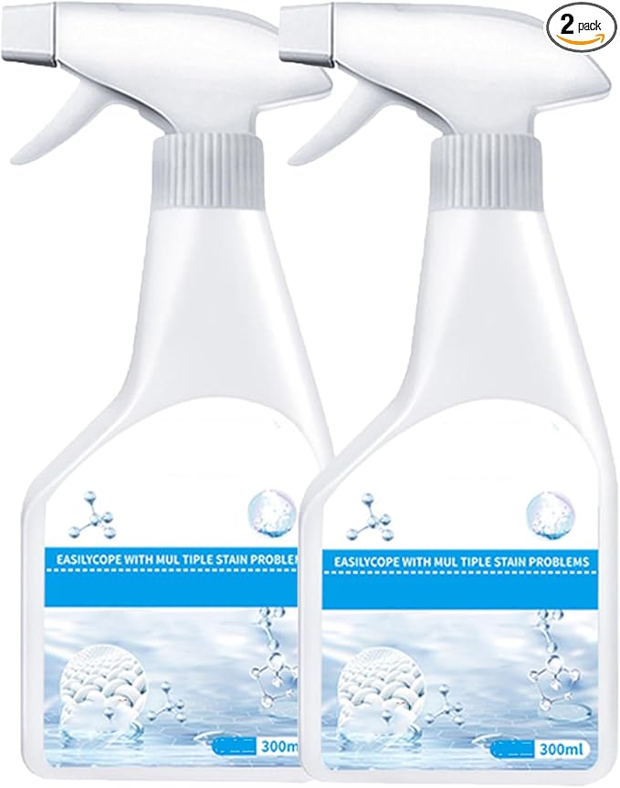 300ml Stain Remover Dry Clean Stain Remover Spray Stainremover For Clothes Laundry Removes The Stains For Grease Cotton Linen &amp Synthetic Clothes From Wine Coffee Grease (2pcs)