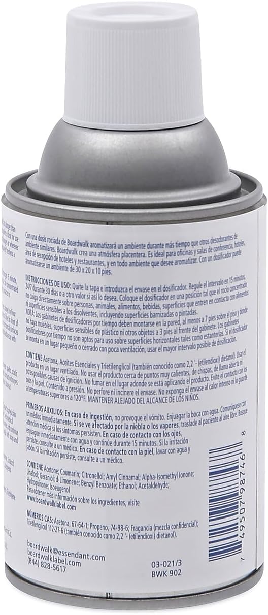 Boardwalk 5.3 oz. Powder Mist Metered Automatic Air Freshener Refill Aerosol (12/Carton) BWK902