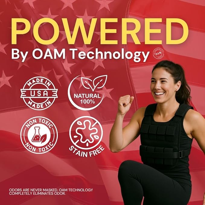Arrest My Vest Fitness Edition Odor Eliminating Spray for Weighted Vests Gym Bags &amp Workout Gear - All Natural Sports Gear Deodorizer - Clove &amp Aloe Fragrance 2 Pack (16 oz)