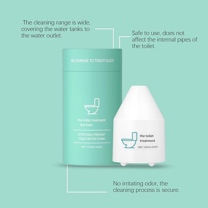 Gel Toilet Bowl Cleaner Foaming Toilet Cleaner No Scrub Toilet Bowl Freshener Bathroom Cleaning Products Prevent Stains and Limescale Long-Lasting Fresh Scent Deep Cleans Pipes (3PCS)