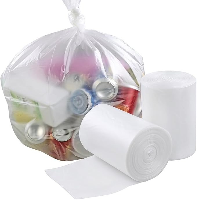 Idomy 18 Gallon Clear Trash Bag Heavy Duty 100 Counts