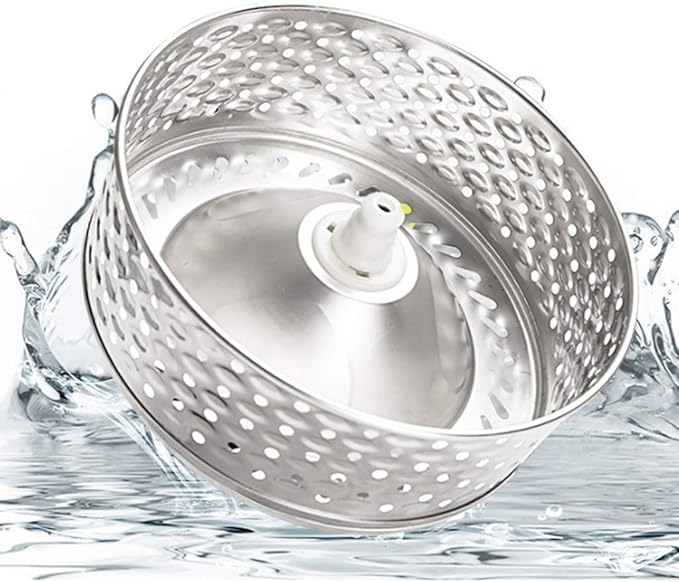 Upgraded Stainless Steel Deluxe 360 Spin Mop &amp Bucket Floor Cleaning System Included Handle with 2 Microfiber Heads