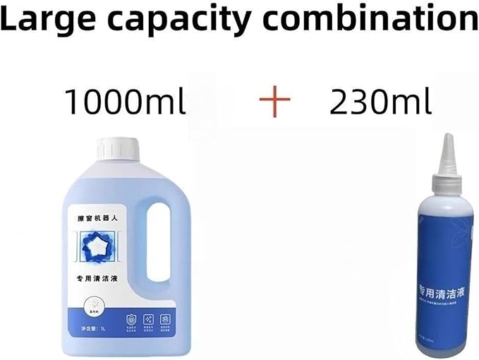 Window Cleaning Solution Compatible With ECOVACS WINBOT W1/W1S PRO/ W1 PRO/ W2 OMNI/W2 PRO/W2 PRO OMNI/WINBOT MINI HA11(1230ml)