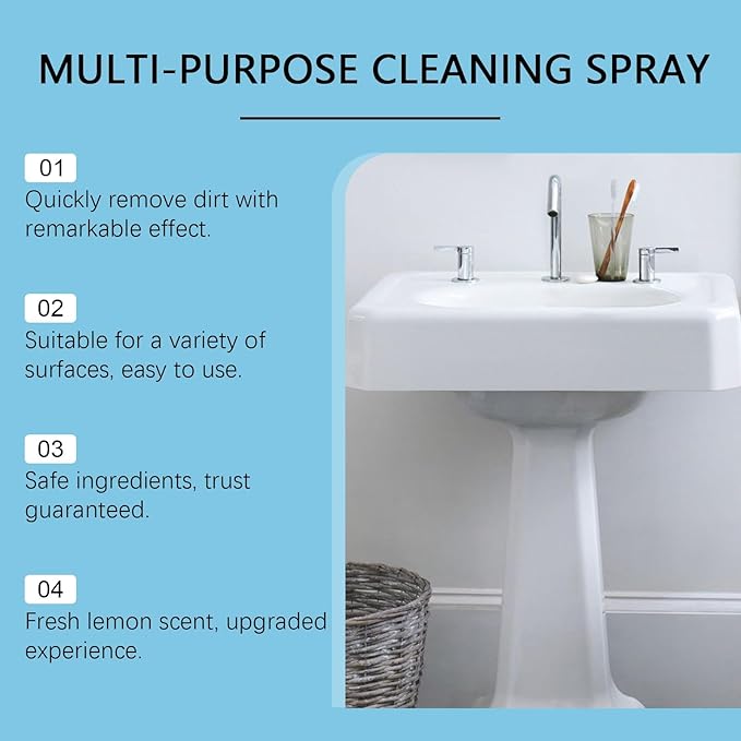 Multi-Purpose Cleaning Tablets For Home Bathroom Wall Grease &amp Water Stains - Deep Cleaning Easy To Use(3PCS)