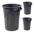 Magnum Tool 55 Gallon Trash Can Construction Grade Heavy Duty Plastic Jobsite Ready for Handling and Holding Garbage CMTC-C000-55G03 (3 Pack)