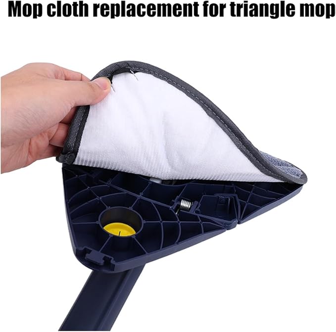 10PCS Triangle Microfiber Cloth Dust Mop Replacement Head Pads Large Glass Cleaning Sweeping Rags Floor Clean Tool