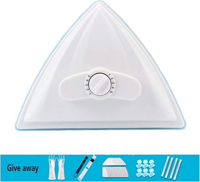 Window Cleaner Wipers Double-Sided Window Cleaner Glass Wiper Magnetic Cleaning Tools Magnetic Five-Gear Adjustable Window Cleaner Home for High Windows Thickness Shower Window Squeegee