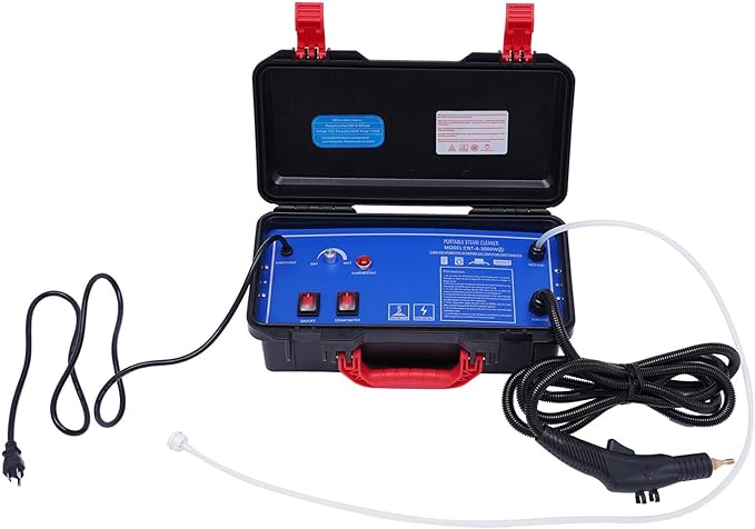 High Pressure Steam Cleaner 3-in-1 Handheld Steam Cleaner High Pressure Car Detailing Cleaning Machine 1700W High Temp Portable Bathroom Power Cleaning Machine 3-5 bar