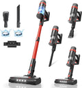 Cordless Vacuum Cleaner 560W/48KPa/70Mins Vacuum Cleaners for HomeSelf-Standing Stick Vacuum with Smart Touch ScreenRechargeable Lightweight Vacuum for Pet HairCarpets Hard Floors