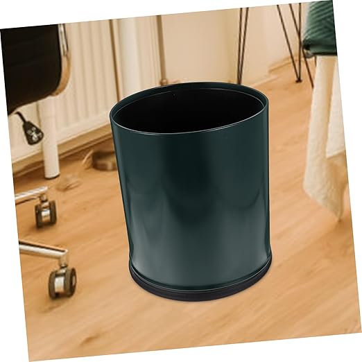 PRETYZOOM Elegant European Style Trash Can Upgraded Fire-Resistant Household Wastebasket for Home Office Bathroom Convenient Design Deep