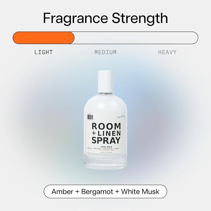 DedCool Room + Linen Spray | Xtra Milk | Natural Fabric &amp Linen Spray | Non-Toxic Essential Oil Infused | Freshens Home Bedding Couch Closet &amp Bath | 3.5 fl oz
