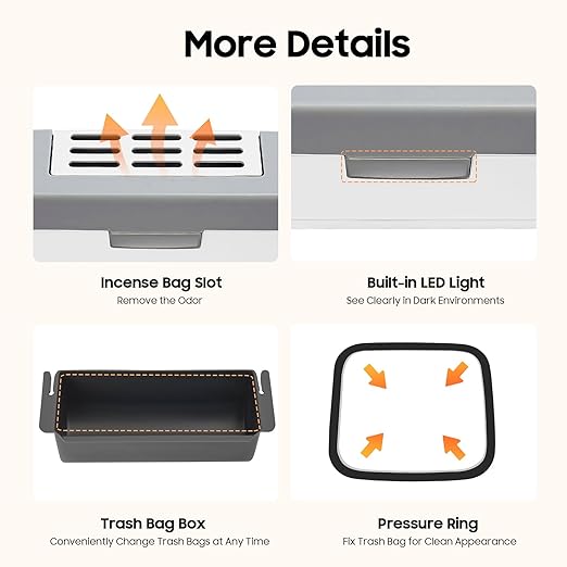 4Gal/16L Intelligent Sensor Trash Can Waste Bin Sensor Trash Can Automatic Wastebasket for Home Office Apartment Kitchen Hotel