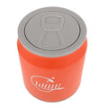 TIDTALEO Soda Can Shaped Trash Can with Press Lid Orange Plastic Wastebasket for Bathroom Bedroom Office Compact Covered Garbage Bin for Home and Car Use