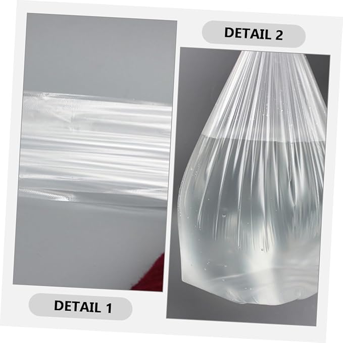 VICASKY Thickened Plastic Trash Bags 6 Rolls 45x50cm 30 Pieces Each Disposable Garbage Bags for Kitchen Bathroom Bedroom Home Use