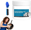 Powerful Burnt Residue Remover Paste For Cookware Black Cleaning Film For Pot Bottom Stainless Steel Cleane Pot Cleaner For Bottom Of Pans Burnt On Grease Remover For Pots And Pans (1 260g)