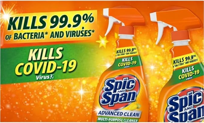 Spic &amp Span Advanced Clean Multi-Purpose Cleaner Spray Fresh Citrus Scent 32 fl oz (Pack of 2)