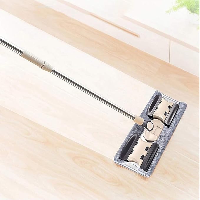 360 Degree Spin Mop with Microfiber Pads Flat Mop Floor Telescopic Handle Home Windows Kitchen Floor Cleaner Wood Ceramic
