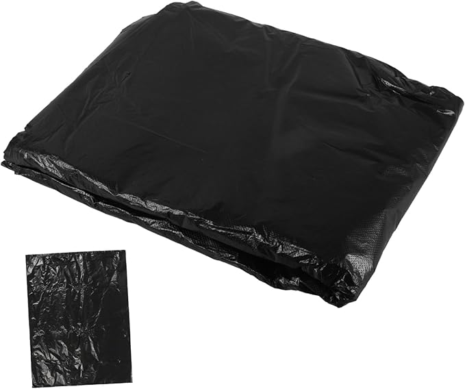25pcs Thickened Hdpe Trash Bags Large Capacity Leak-resistant Garbage Bags for Kitchen Bathroom Office Waste Disposal