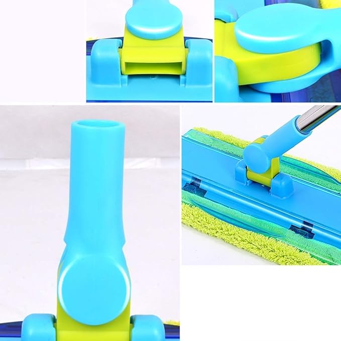 Mop Wet and Dry Dual-Purpose Stainless Steel Rod Flat Rotating Fast Mopping Floor mop Magic Flat mop