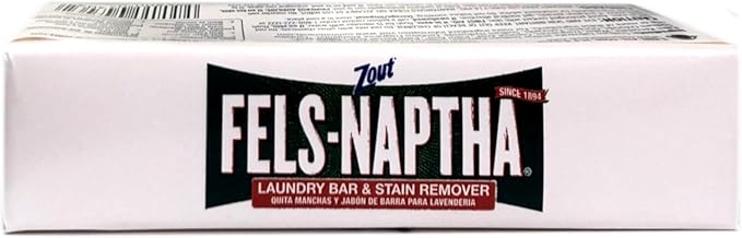 Zout Fels-Naptha Laundry Bar &amp Stain Remover &amp Pre-treater 5 Ounce Pack of 10