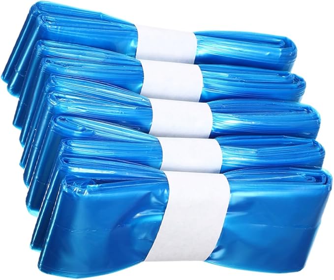 Mikikit 5 Rolls Pe Blue Diaper Pail Bags 260mm X 7m Thickened Odor-proof Trash Bags for Diaper Storage and Home Trash Containers